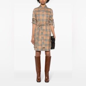 Burberry Kari Check Shirt Dress